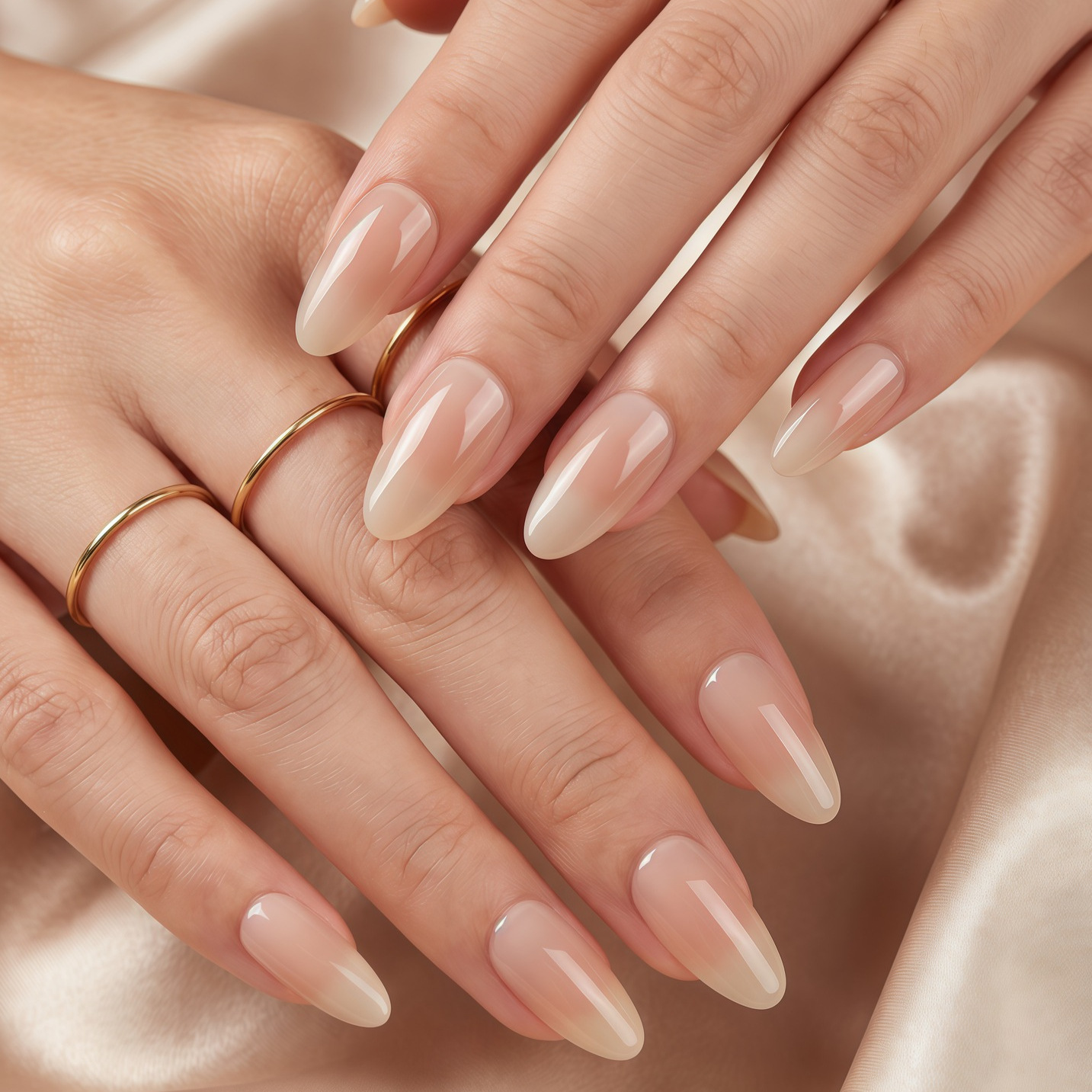 Nail Art Elegant - Бестселлеры: накладные ногти телесного цвета с