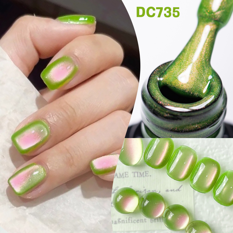 Nail Art Emerald Green - MTSSII 7 мл Guava Cat Магнитный