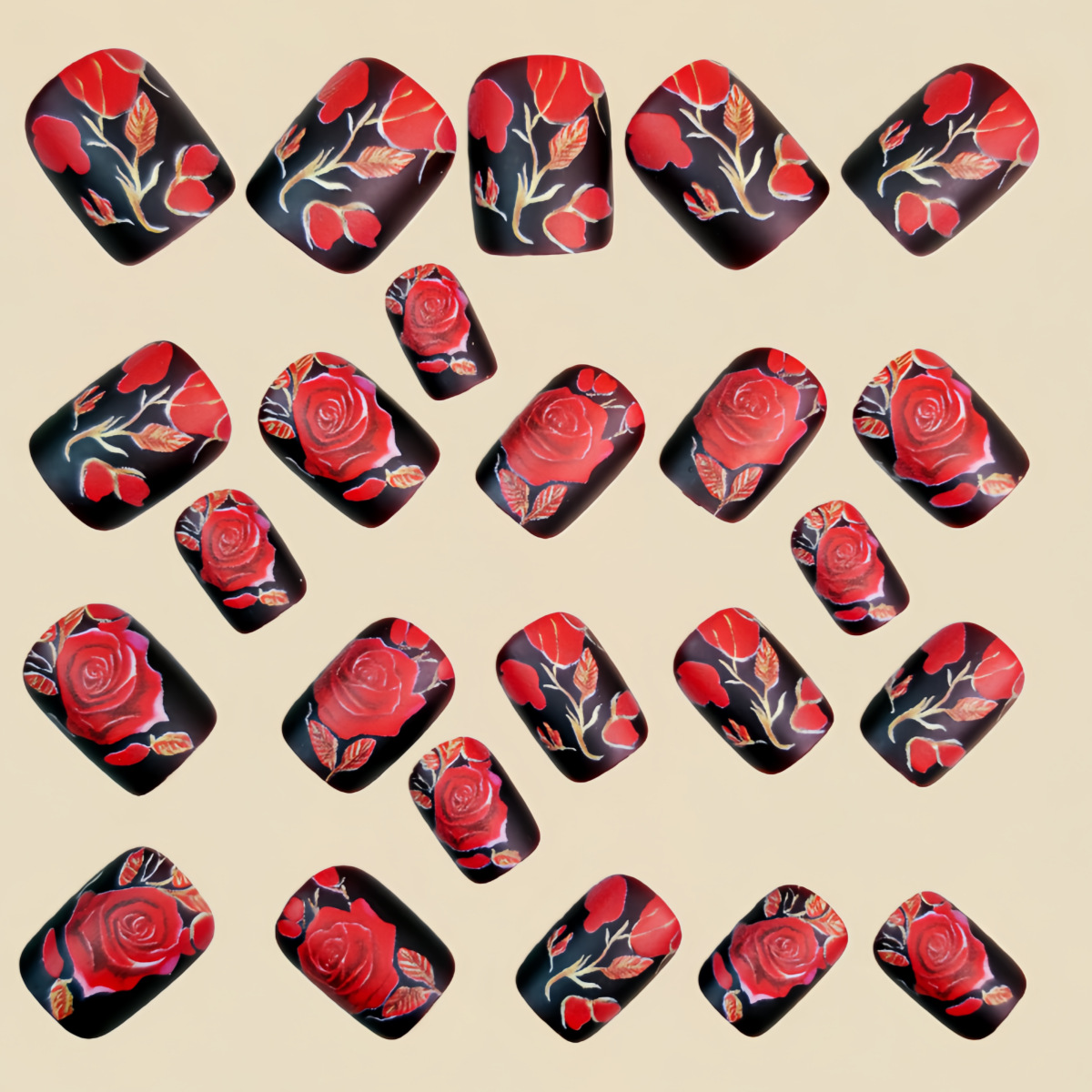 24 шт./набор искусственных ног – обзор и цена Nail Art Red