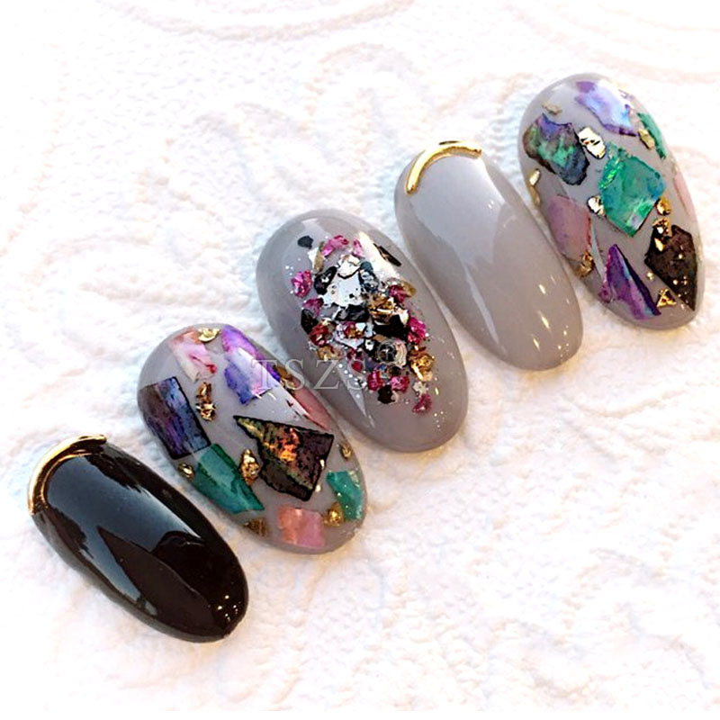 TSZS 200 шт. короткие средние  – обзор и цена Nail Art Navy