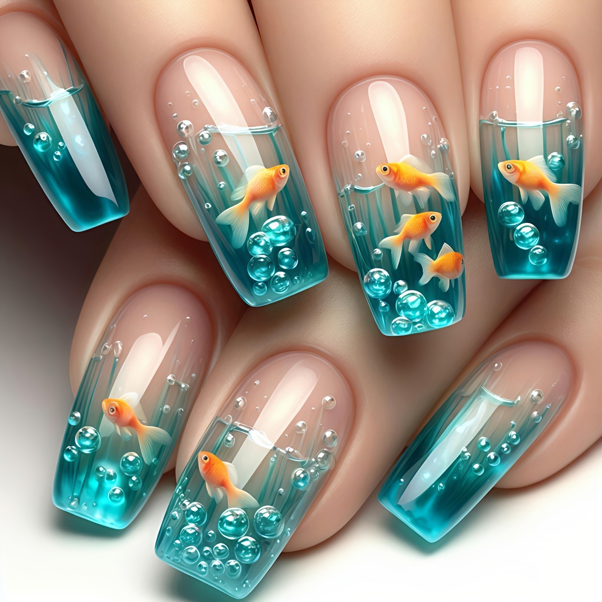 Средней длины квадратные накла – обзор и цена Nail Art Red