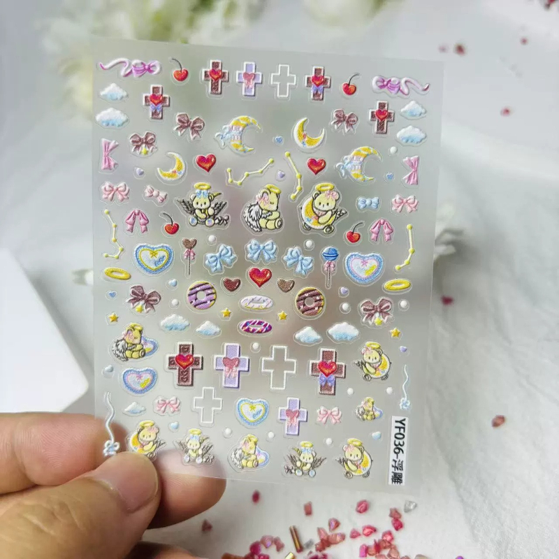 Милый ангел-медведь, мультяшны – обзор и цена Nail Art Vintage