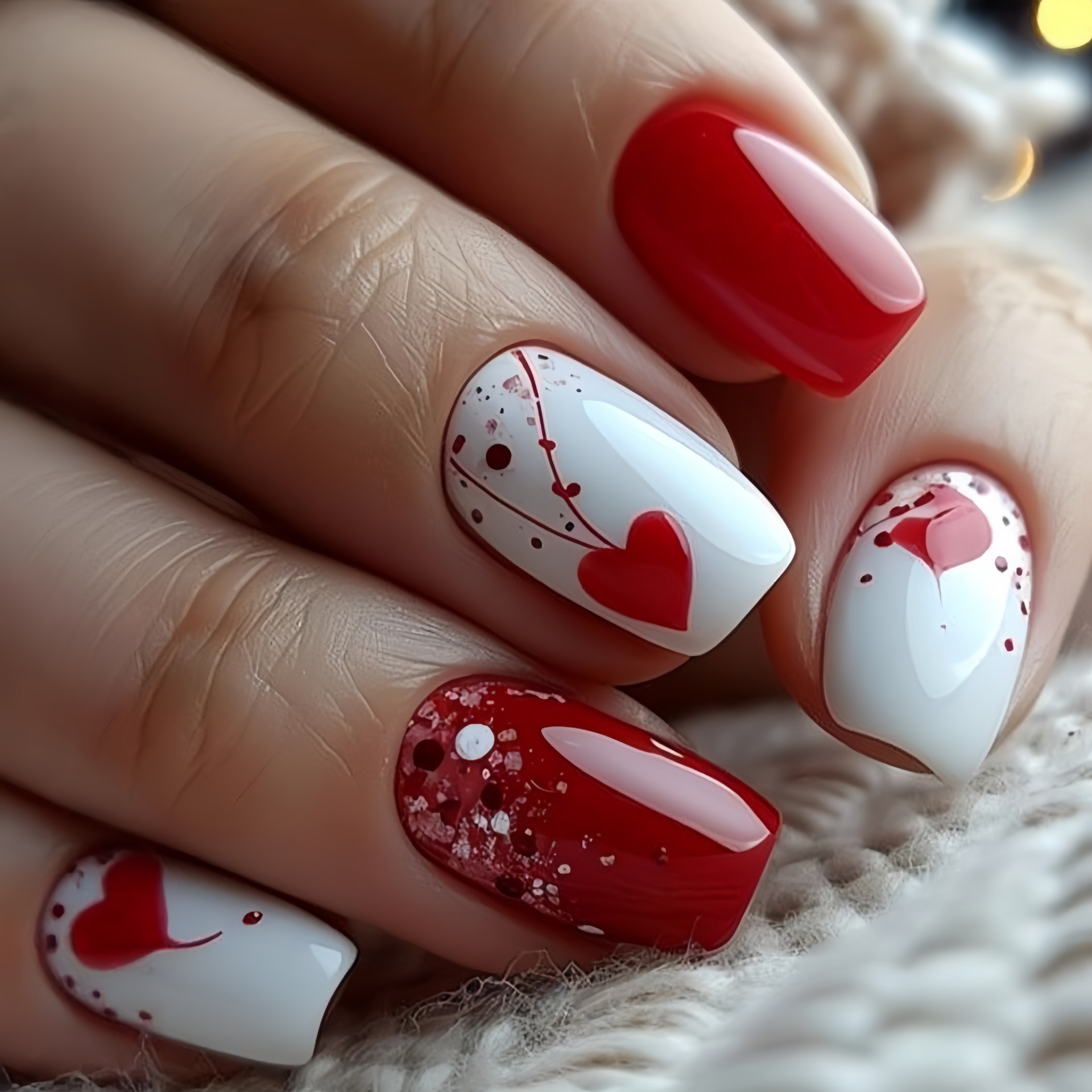 Короткие средние накладные ног – обзор и цена Nail Art Red