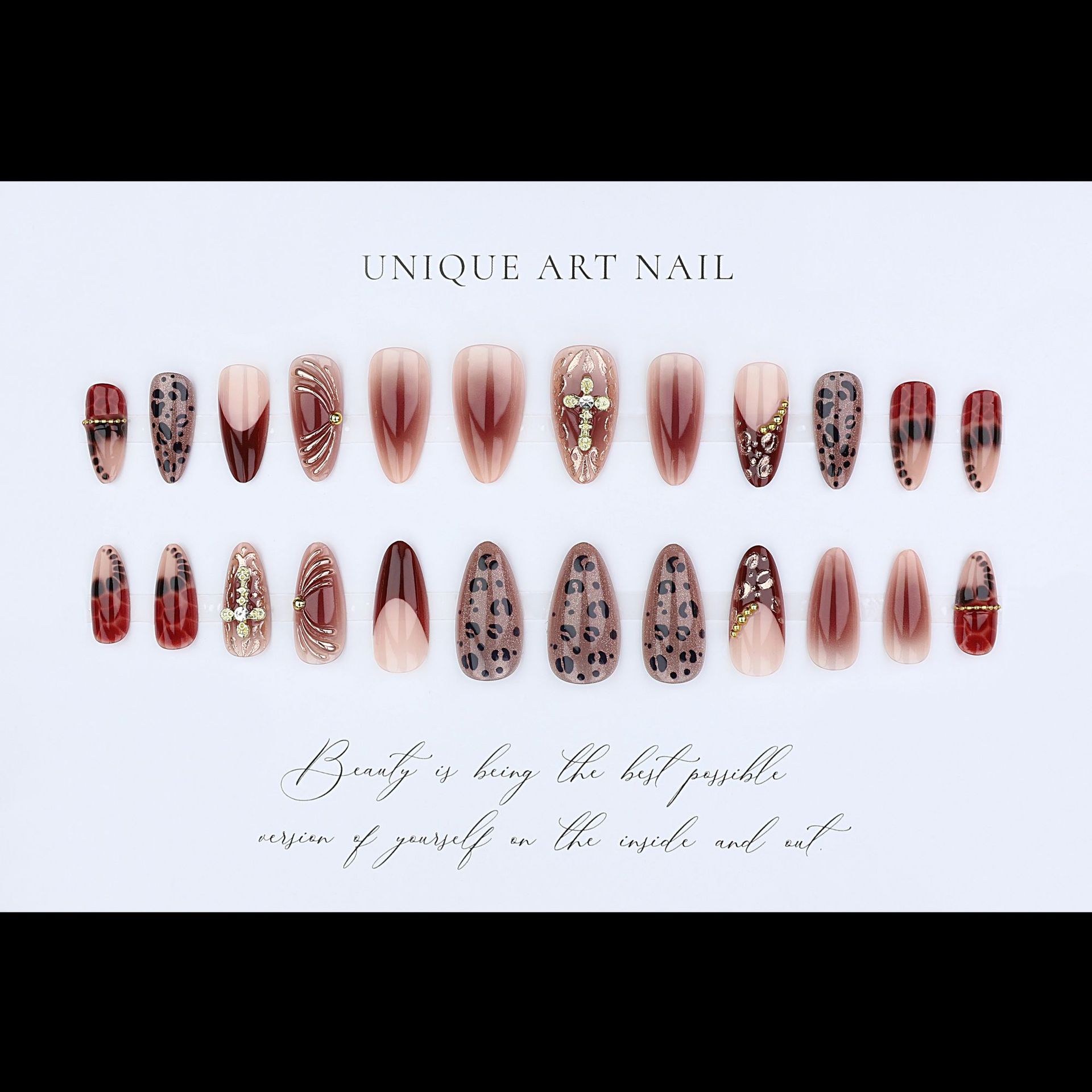 Градиентные винно-красно-корич – обзор и цена Nail Art Red