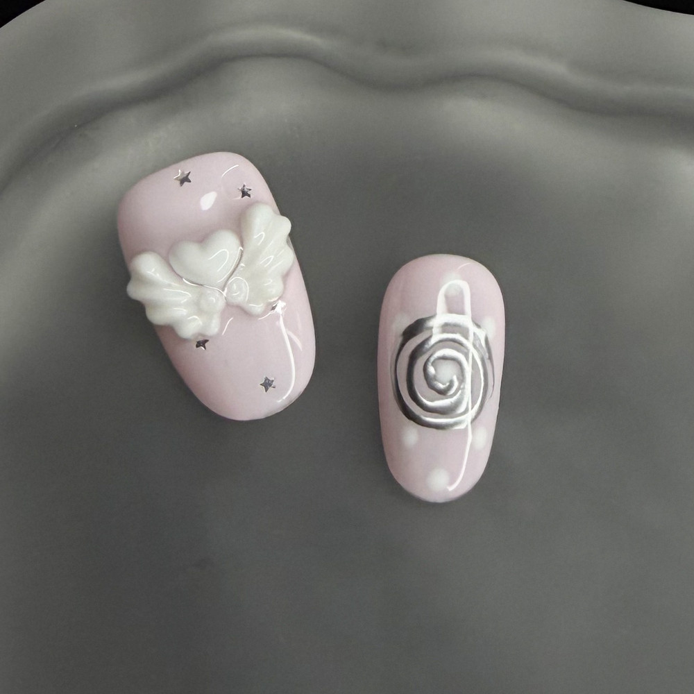 Корейские винтажные накладные  – обзор и цена Nail Art Vintage