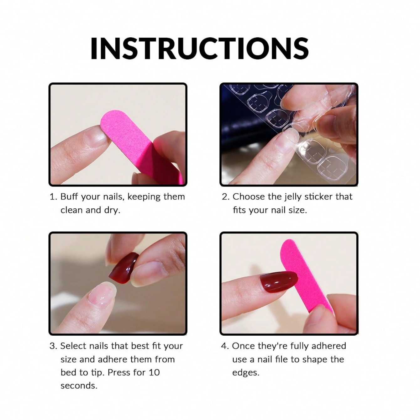 10 шт. накладных ногтей ручной – обзор и цена Nail Art Red