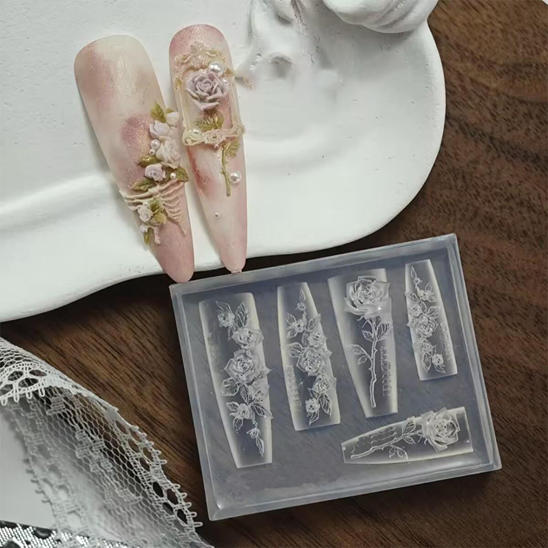 1 шт. Элегантная силиконовая ф – обзор и цена Nail Art Elegant
